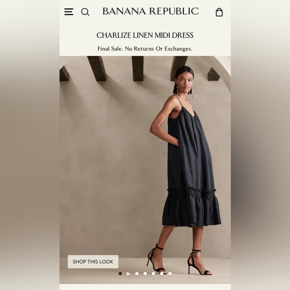 cassette linen dress Roma Maxi Shift Dress